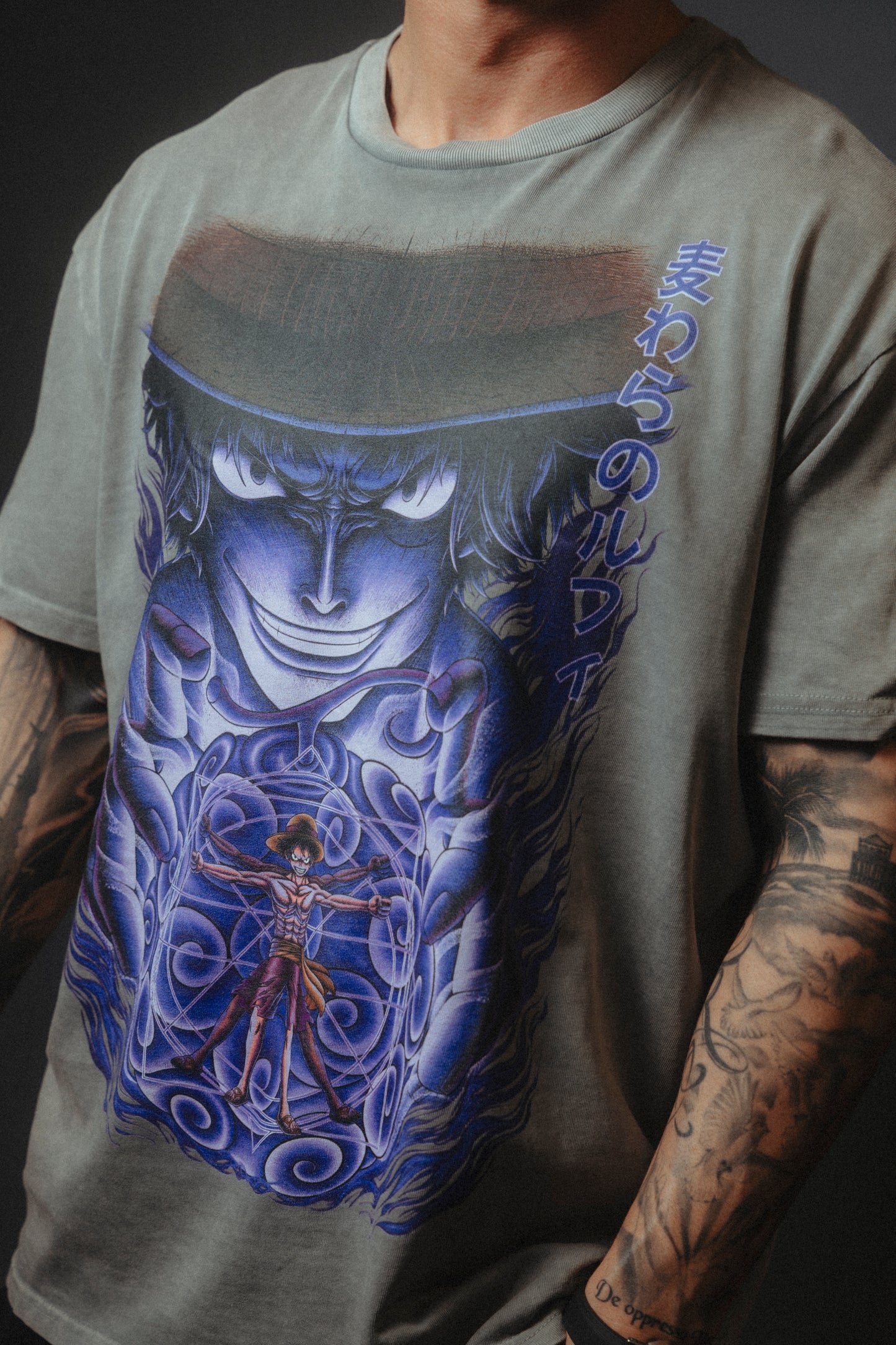 Monkey D Luffy Leonardo Davinci Oversized Shirt