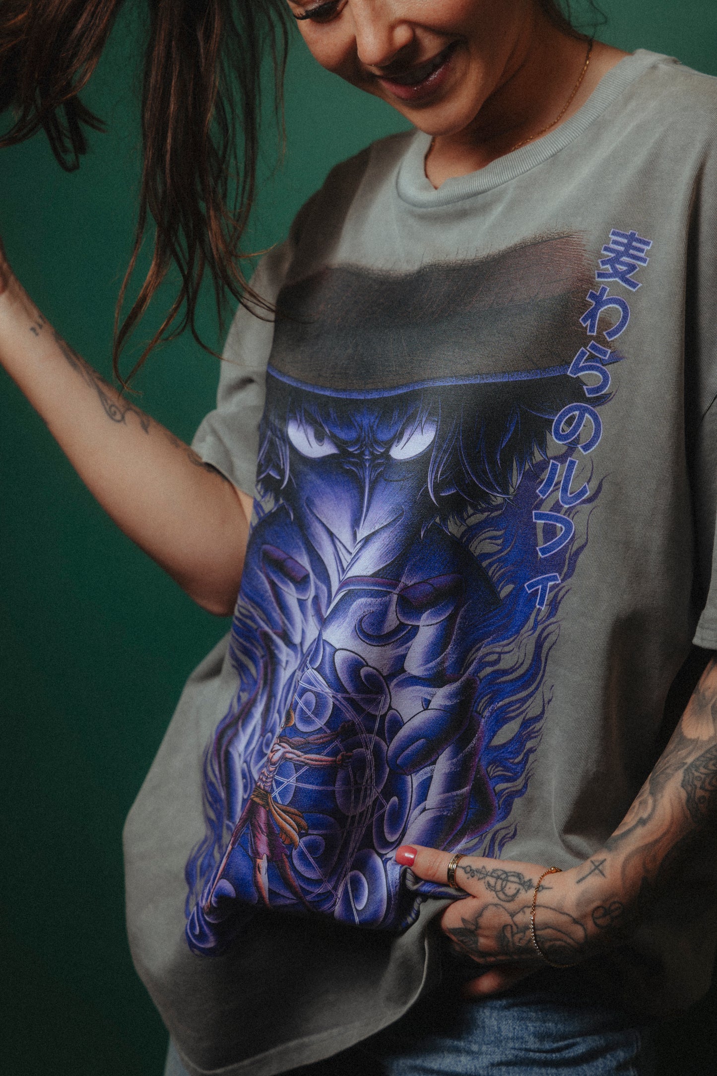 Monkey D Luffy Leonardo Davinci Oversized Shirt
